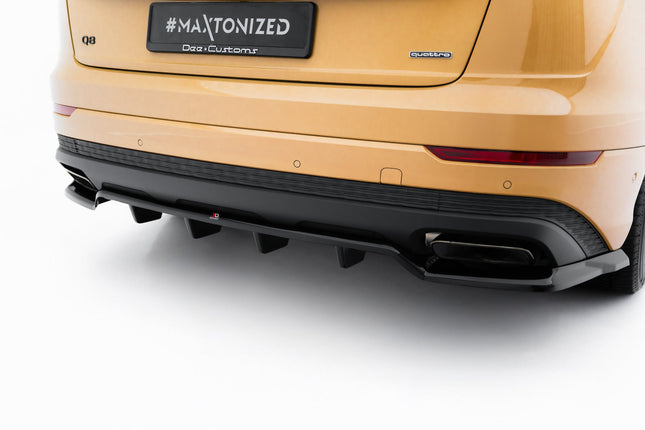 Diffuser med vertikala stag för Audi Q8 MK1 Facelift