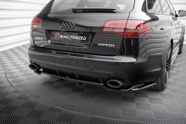 Diffuser med vertikala stag för Audi RS6 Avant C6