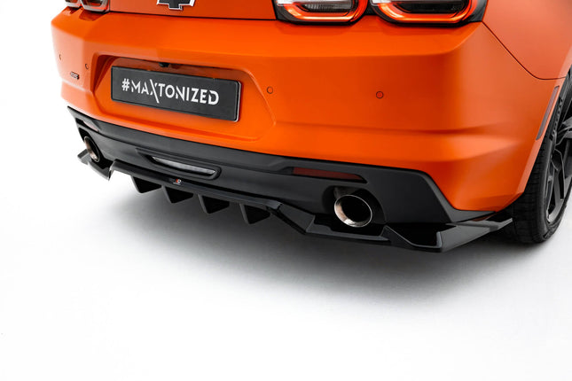 Diffuser med vertikala stag för Chevrolet Camaro SS MK6 Facelift