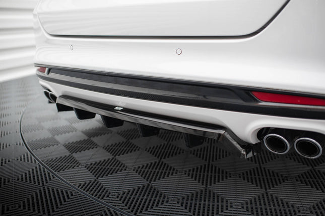 Diffuser med vertikala stag för Ford Mondeo Sport MK5 Facelift/Fusion Sport MK2 Facelift
