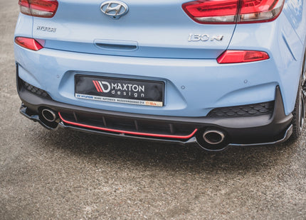 Bakre splitter med vertikala stag för Hyundai I30 N MK3 Hatchback
