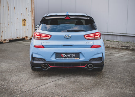 Bakre splitter med vertikala stag för Hyundai I30 N MK3 Hatchback