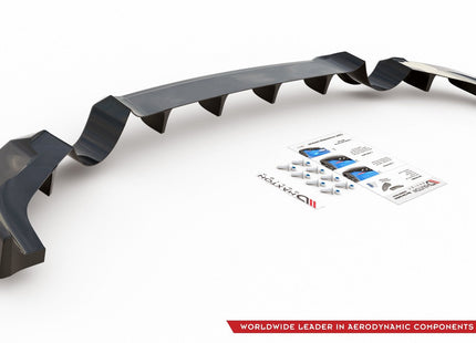 Bakre splitter med vertikala stag för Hyundai I30 N MK3 Hatchback