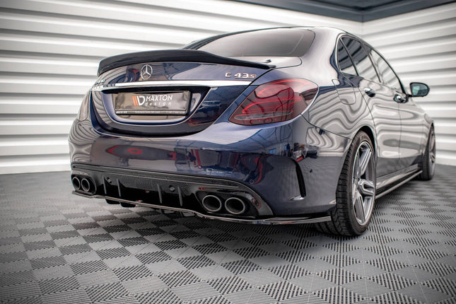 Diffuser med vertikala stag för Mercedes C-Klass 43 Sedan W205 Facelift