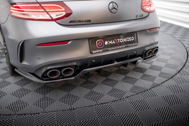 Diffuser med vertikala stag för Mercedes C43 C205 Facelift/A205 Facelift