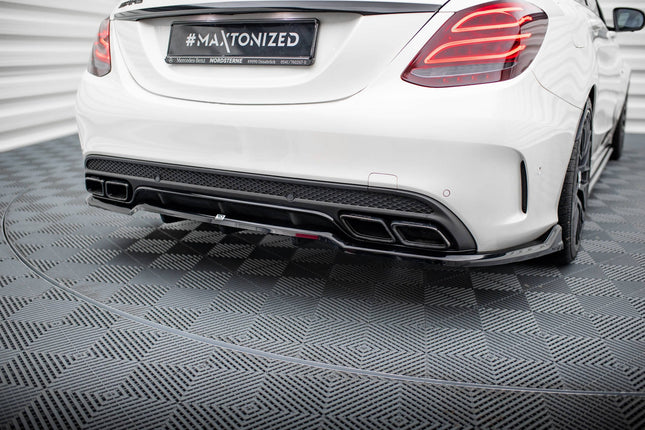 Diffuser med vertikala stag för Mercedes C63 W205/S205