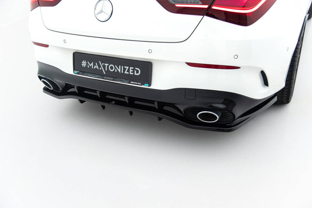 Diffuser med vertikala stag för Mercedes CLA 35/45 C118 Facelift/X118 Facelift