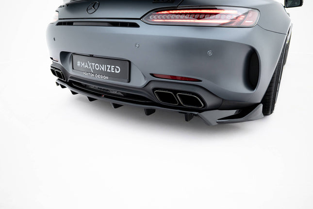 Diffuser med vertikala stag för Mercedes GT C C190 Facelift