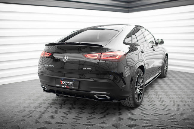 Bakre splitter V.1 med vertikala stag för Mercedes GLE Coupé AMG-Line C167/C167 Facelift
