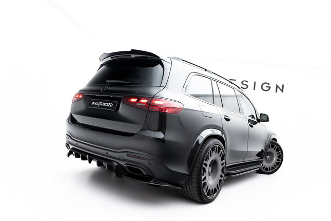 Diffuser med vertikala stag för Mercedes GLS AMG-Line X167 Facelift