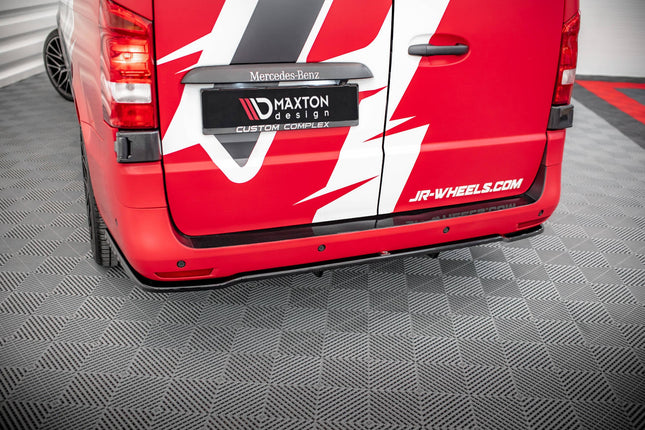 Bakre splitter med vertikala stag för Mercedes Vito Lång/V Lång W447 Facelift/Facelift 2