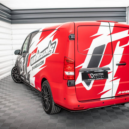 Bakre splitter med vertikala stag för Mercedes Vito Lång/V Lång W447 Facelift/Facelift 2