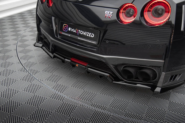 Diffuser med vertikala stag för Nissan GTR R35 Facelift