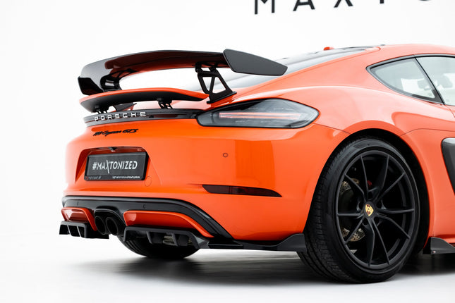Diffuser med vertikala stag för Porsche 718 Cayman GTS 982c