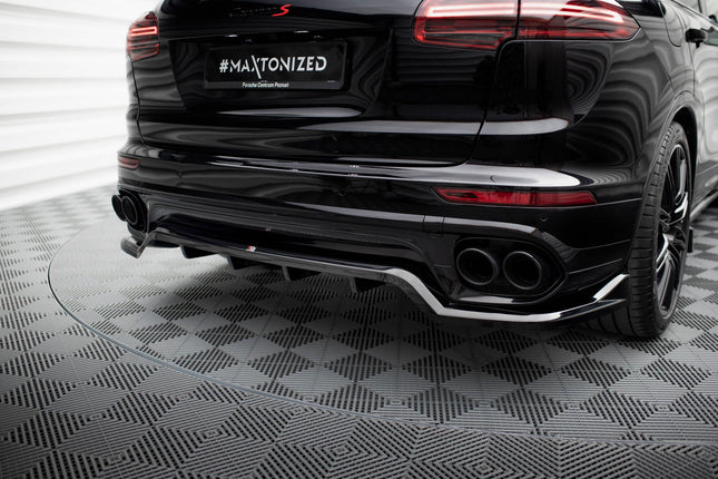Diffuser med vertikala stag för Porsche Cayenne MK2 Facelift