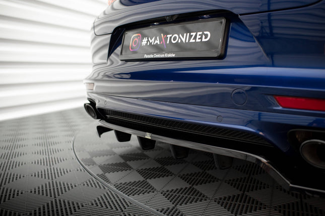 Diffuser med vertikala stag för Porsche Panamera E-Hybrid 971 Facelift
