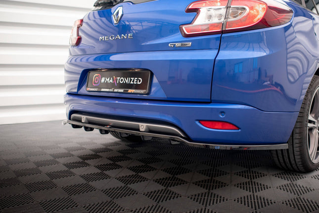 Diffuser med vertikala stag för Renault Megane GT-Line Grandtour MK3 Facelift