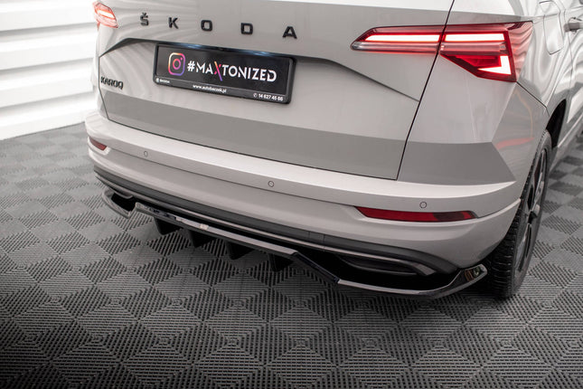 Diffuser med vertikala stag för Skoda Karoq Sportline MK1 Facelift