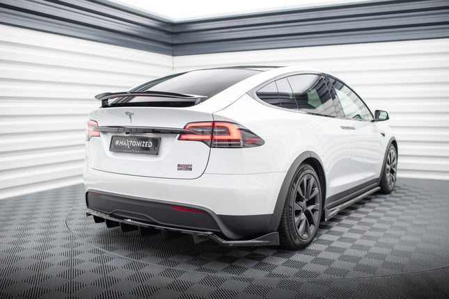 Diffuser med vertikala stag för Tesla Model X MK1 Facelift