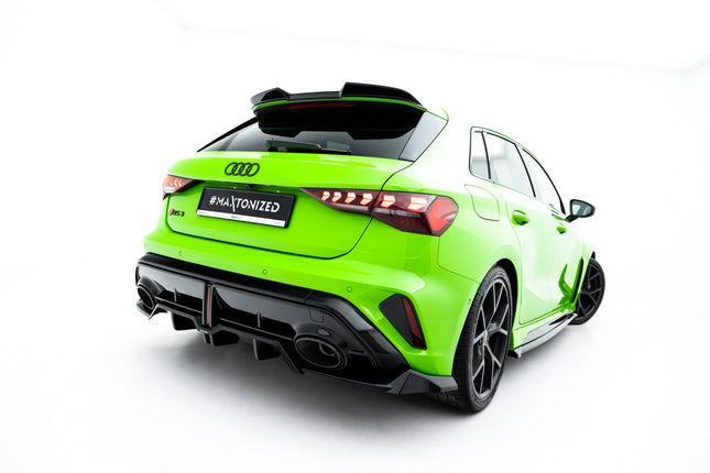 Diffuser V.1 med vertikala stag för Audi RS3 Sportback 8Y Facelift