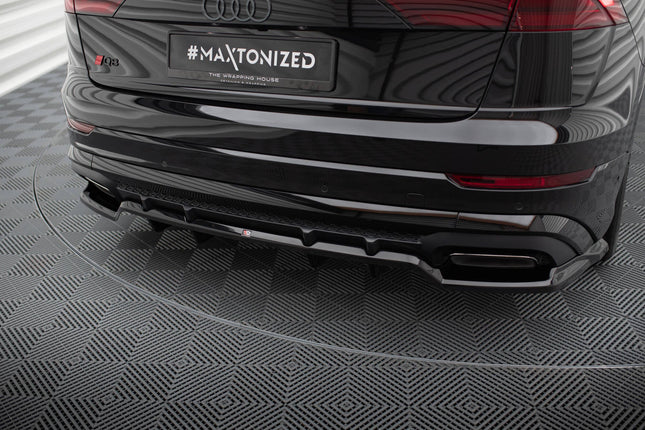 Diffuser V.1 med vertikala stag för Audi Q8 S-Line/SQ8 MK1 Facelift