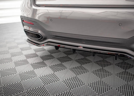 Bakre splitter V.1 med vertikala stag för BMW 7-serie M-Paket G11/G12 Facelift