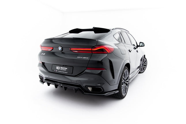 Diffuser V.1 med vertikala stag för BMW X6 M-Paket G06 Facelift