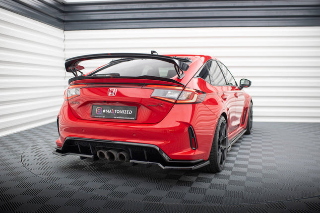 Diffuser V.1 med vertikala stag för Honda Civic Type-R MK11
