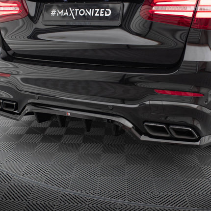 Bakre splitter V.1 med vertikala stag för Mercedes GLC 63 SUV X253