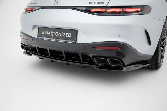 Bakre splitter V.1 med vertikala stag för Mercedes GT 63/55/63 S E Performance C192