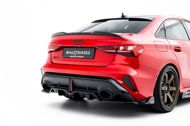 Diffuser V.2 med vertikala stag för Audi RS3 Sedan 8Y Facelift