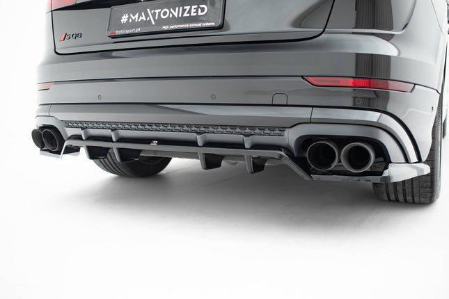 Diffuser V.2 med vertikala stag för Audi Q8 S-Line/SQ8 MK1 Facelift