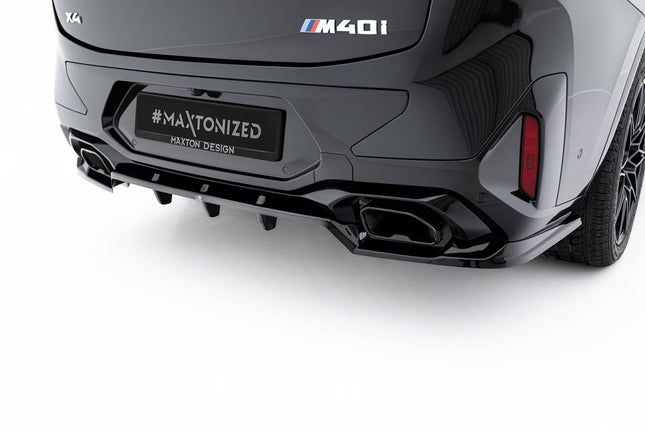 Diffuser V.2 med vertikala stag för BMW X4 M-Paket G02 Facelift