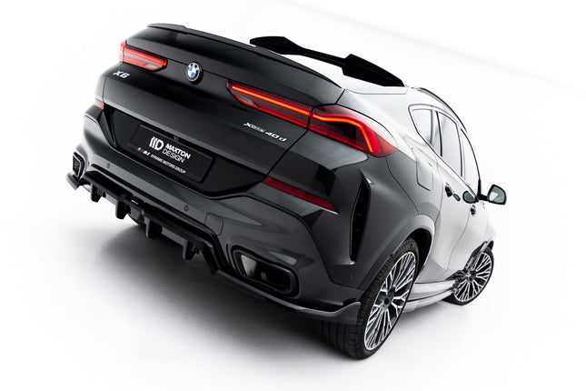 Diffuser V.2 med vertikala stag för BMW X6 M-Paket G06 Facelift