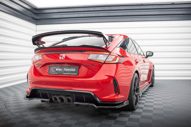 Diffuser V.2 med vertikala stag för Honda Civic Type-R MK11