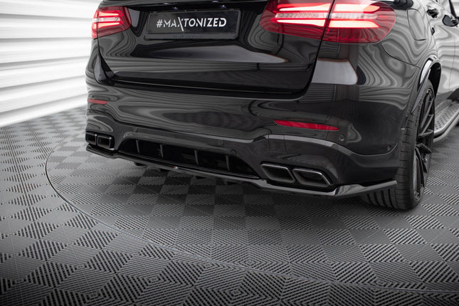 Bakre splitter V.2 med vertikala stag för Mercedes GLC 63 SUV X253