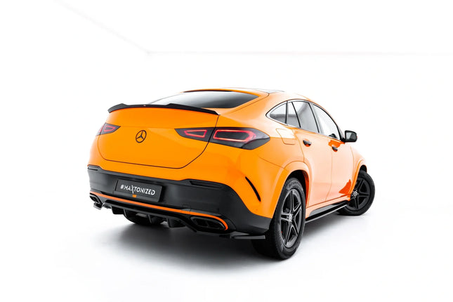 Bakre splitter V.2 med vertikala stag för Mercedes GLE Coupé AMG-Line C167/C167 Facelift