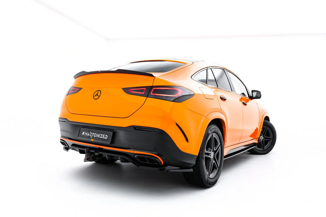 Bakre splitter V.2 med vertikala stag för Mercedes GLE Coupé AMG-Line C167/C167 Facelift