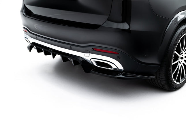 Bakre splitter V.2 med vertikala stag för Mercedes GLS AMG-Line X167