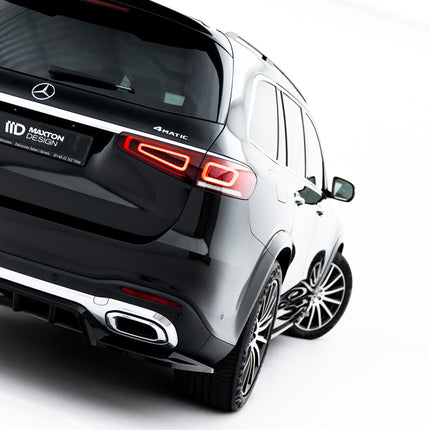 Bakre splitter V.2 med vertikala stag för Mercedes GLS AMG-Line X167