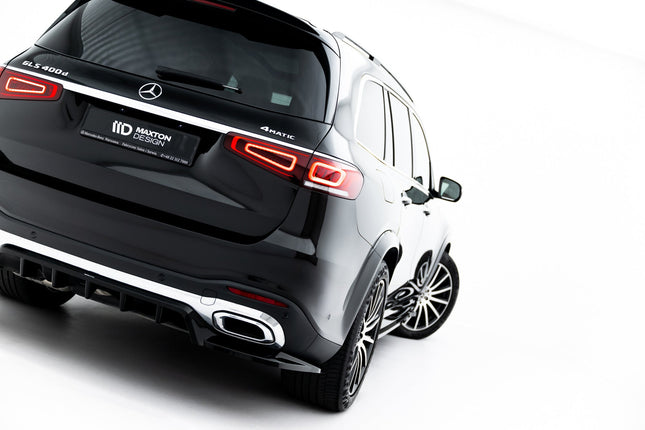 Bakre splitter V.2 med vertikala stag för Mercedes GLS AMG-Line X167