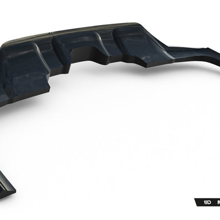 Bakre splitter V.2 med vertikala stag för Mercedes GLS AMG-Line X167
