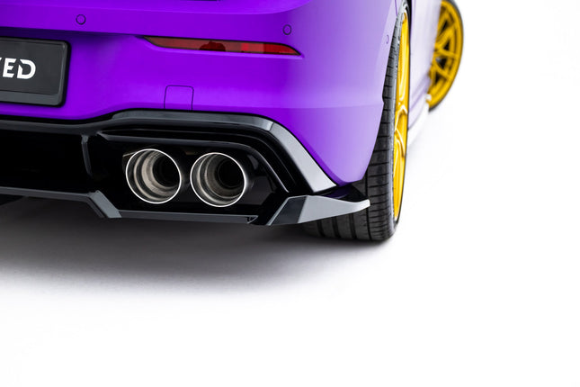 Diffuser V.2 med vertikala stag för VW Golf R Hatchback MK8/MK8 Facelift
