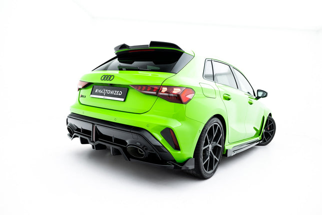 Diffuser V.3 med vertikala stag för Audi RS3 Sportback 8Y Facelift