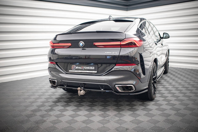 Diffuser V.3 med vertikala stag för BMW X6 M-Paket G06