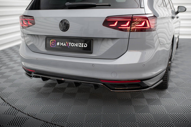 Diffuser med vertikala stag för VW Passat R-Line B8 Facelift