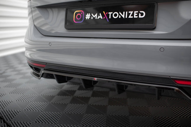 Diffuser med vertikala stag för VW Passat R-Line B8 Facelift