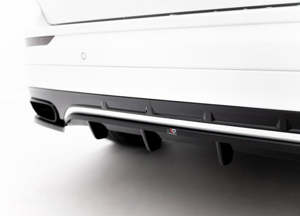 Bakre splitter med vertikala stag för Volvo XC60 MK2 R-Design