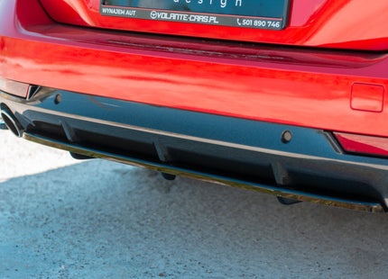Bakre splitter med vertikala stag för Peugeot 508 Petrol MK2