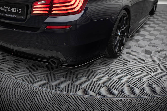 Bakre sidosplitters för BMW 5-serie M-Paket F10/F11 (för två enkla ändrör)